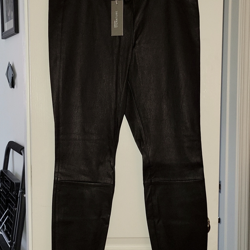 NWT Black Leather Pants